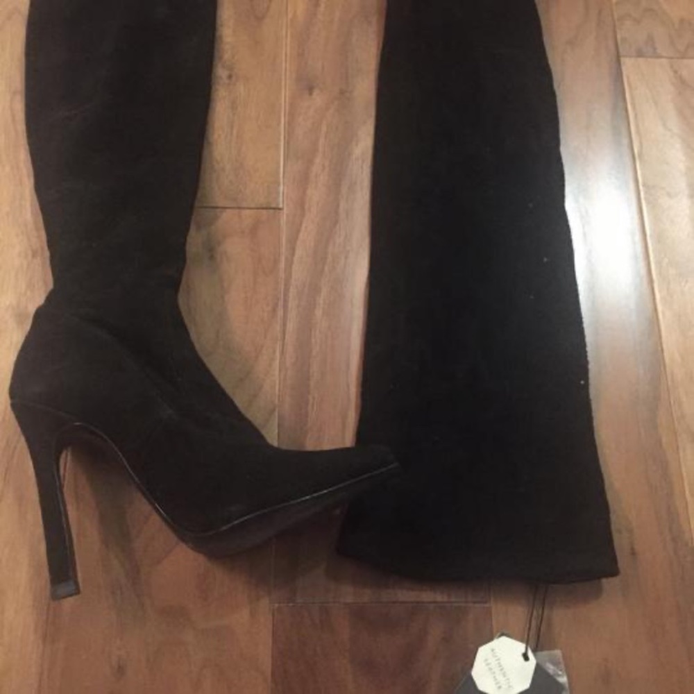 Zara thigh high boots.